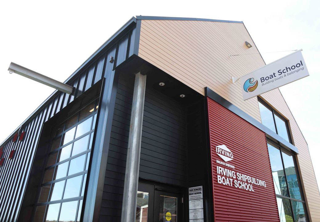 The new Boat School building.