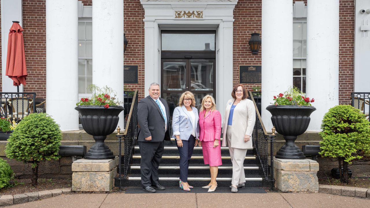 From left, Joedy Wall, Minister of Social Supports and Well-Being for Newfoundland and Labrador; Cindy Miles, Minister of Social Development and Minister responsible for the Economic and Social Inclusion Corporation for New Brunswick; Barb Ramsay, Minister of Social Development and Seniors for Prince Edward Island; Susan Corkum-Greek, Minister of Opportunities and Social Development for Nova Scotia. 