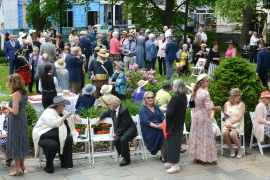 Attendees at the garden party at Government House in 2022.