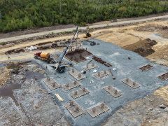 Construction at Renewall Energy Inc.’s Mersey River Wind Project site