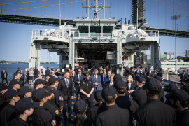 Premier Tim Houston, left, with Prime Minister Mark Carney.