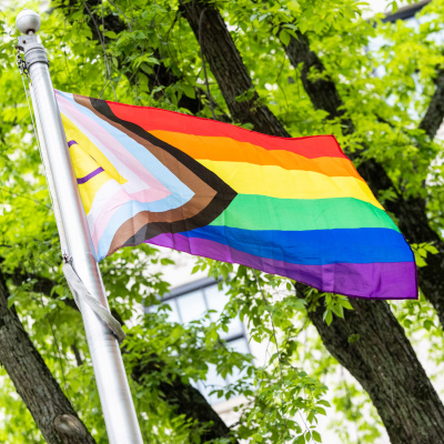 The Progress Pride flag