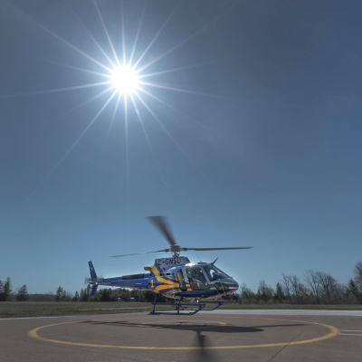 A helicopter