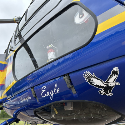 A helicopter 